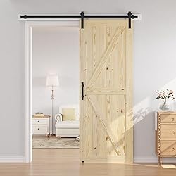 SMARTSTANDARD 38in x 96in Sliding Barn Door with