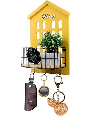 Gd Wooden Key Holder Key Shape With Carving Work Key Hangers