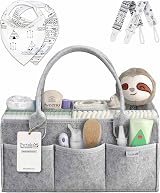 PUTSKA Baby Nappy Caddy Organizer Set Nursery Storage Large 38x23x18cm