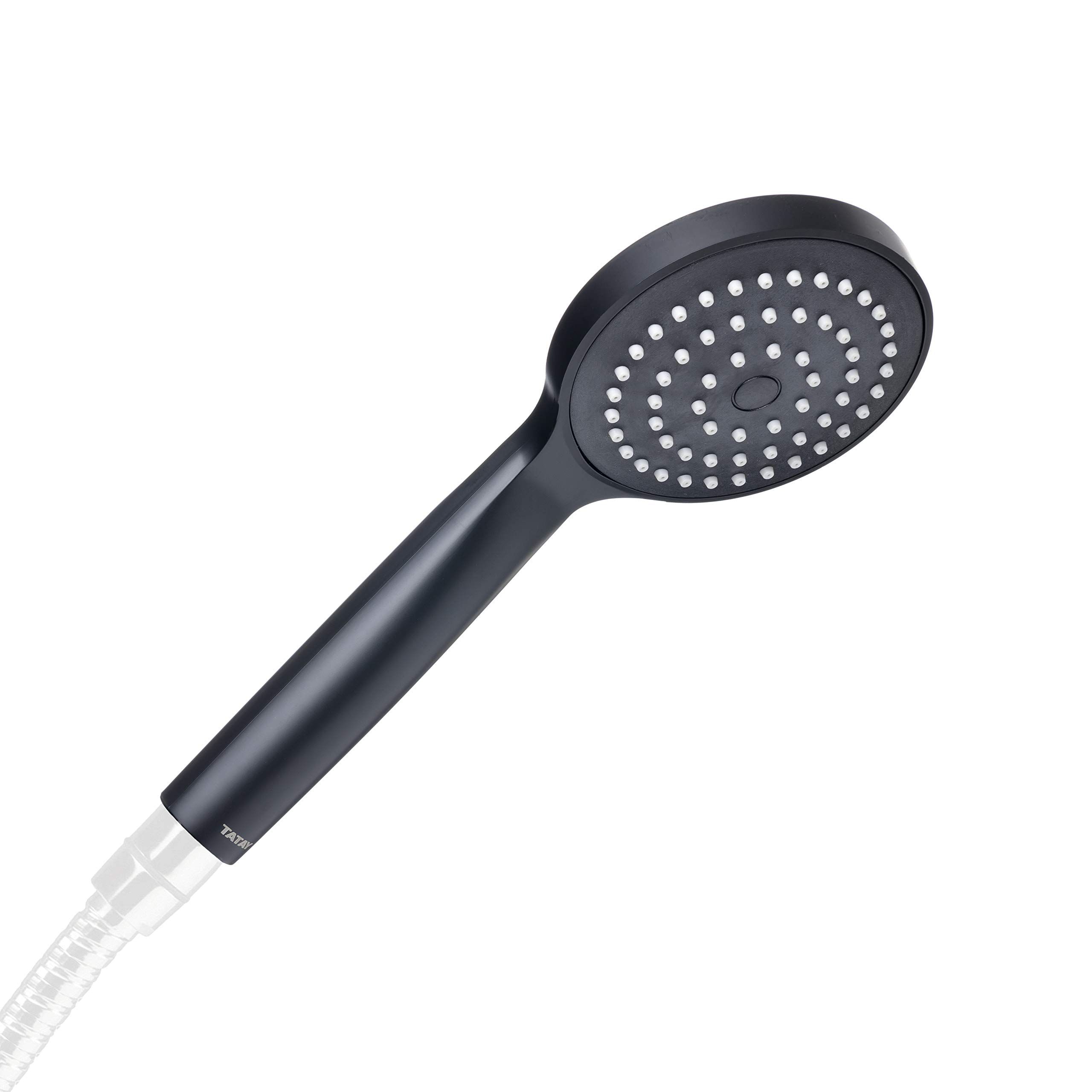TATAY Verona Shower Head, 10 cm Diameter, made of ABS, 1 position, Water Saving and Descaling System, Easy to Clean, 5 years Warranty. Black