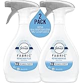 Febreze Fabric Spray, Odor Fighter for Strong Odor, Refresher Spray PLUS with Clean Scent, 16.9 oz (2 Count)
