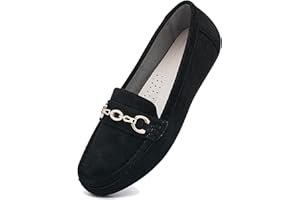 Gasfly Women's Business Loafers Work Casual Flats Shoes Lightweight Penny PU Leather Slip On Walking Shoes