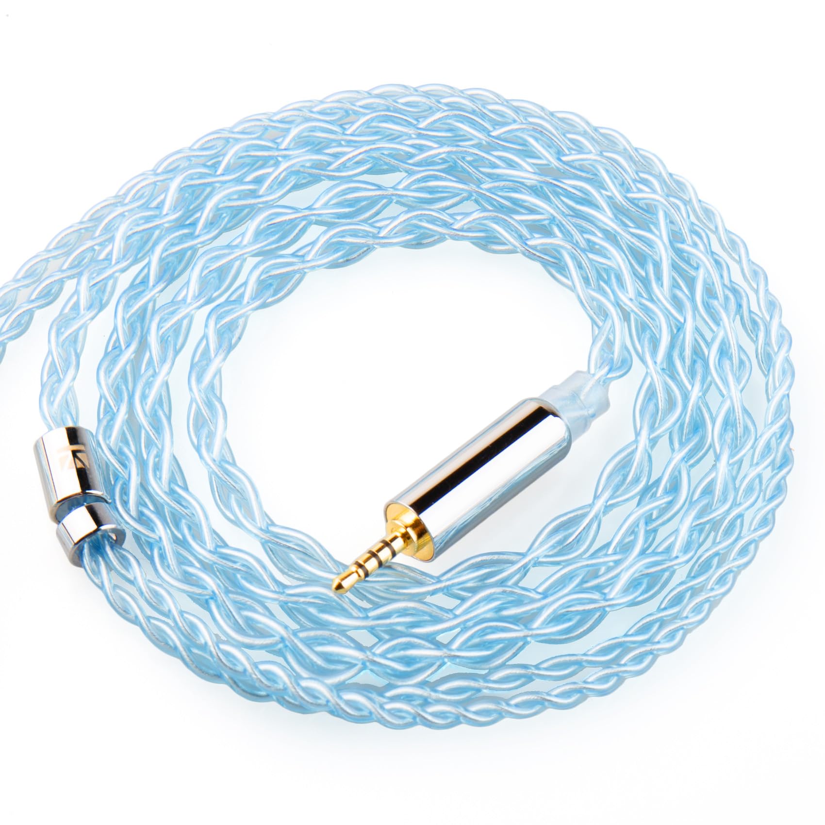KBEAR ST6 In Ear Monitors upgrade cable 4N 4 Core Silver-Plated OFC IEM HiFi In Ear Earphone Wired Cable MMCX for TIN T2PRO SE535 SE315 SE215 SE425 Timeless (2.5MM, MMCX, Blue)