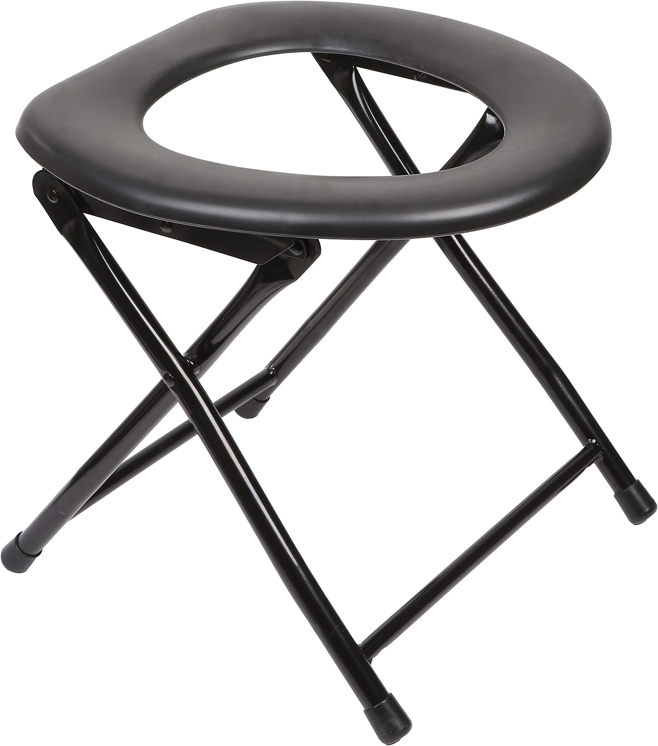 Kunida Designs Portable Camping Commode Toilet Chair – Folding Bedside Commode - Yoni Steam Seat - Lightweight Foldable Outdoor Porta Potty for Adults