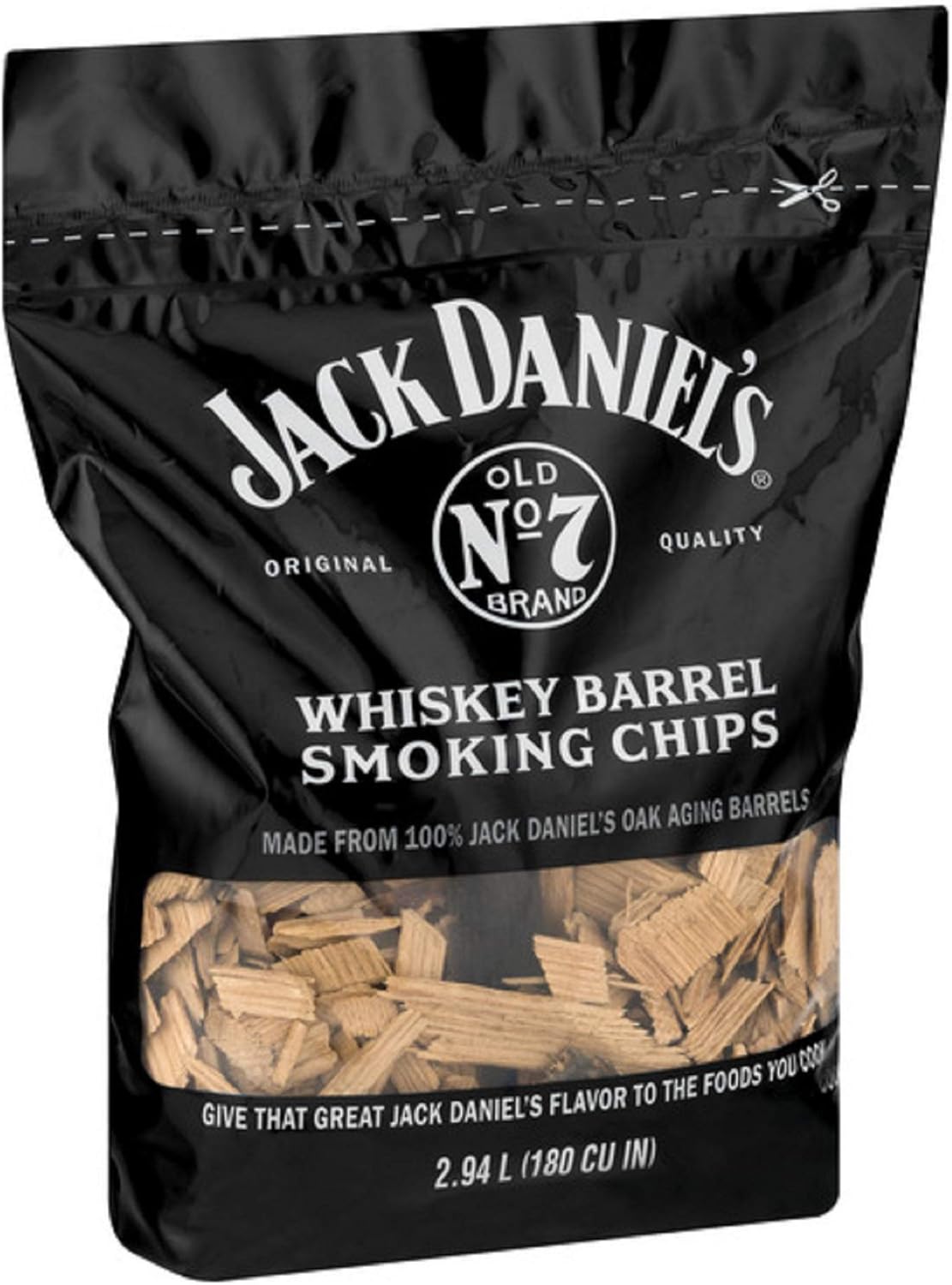 Jack Daniel's Tennessee Whiskey Barrel Smoking Chips, 180 CU IN : Smoker Chips : Garden & Outdoor