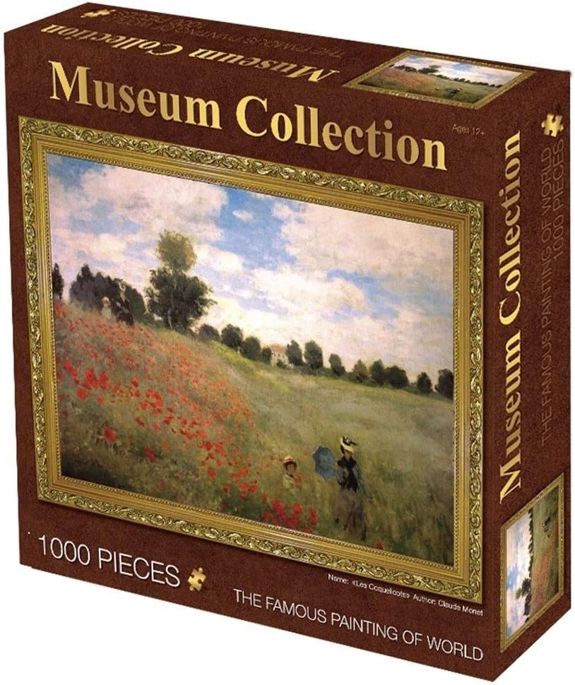 Adult Children Puzzle Toy Museum Collection Famous Painting Jigsaw Puzzle Puzzle, World Masterpiece Series, Classic 1000 Pieces Boxed Photography Toys Game Art for Adults & Kids (Color : D)