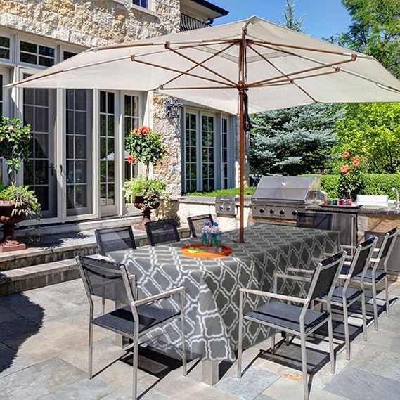 Mantel Impermeable para Exteriores, con Agujero para Sombrilla y