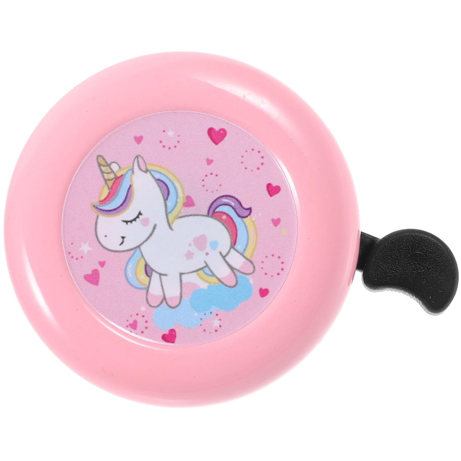 Yardwe Kids Bike Bell Pink Unicorn Bicycle Handlebar Bell for Children Bike Cute Loud Sound Ring Horn Cycling Accessory Fits 22Mm Handlebars