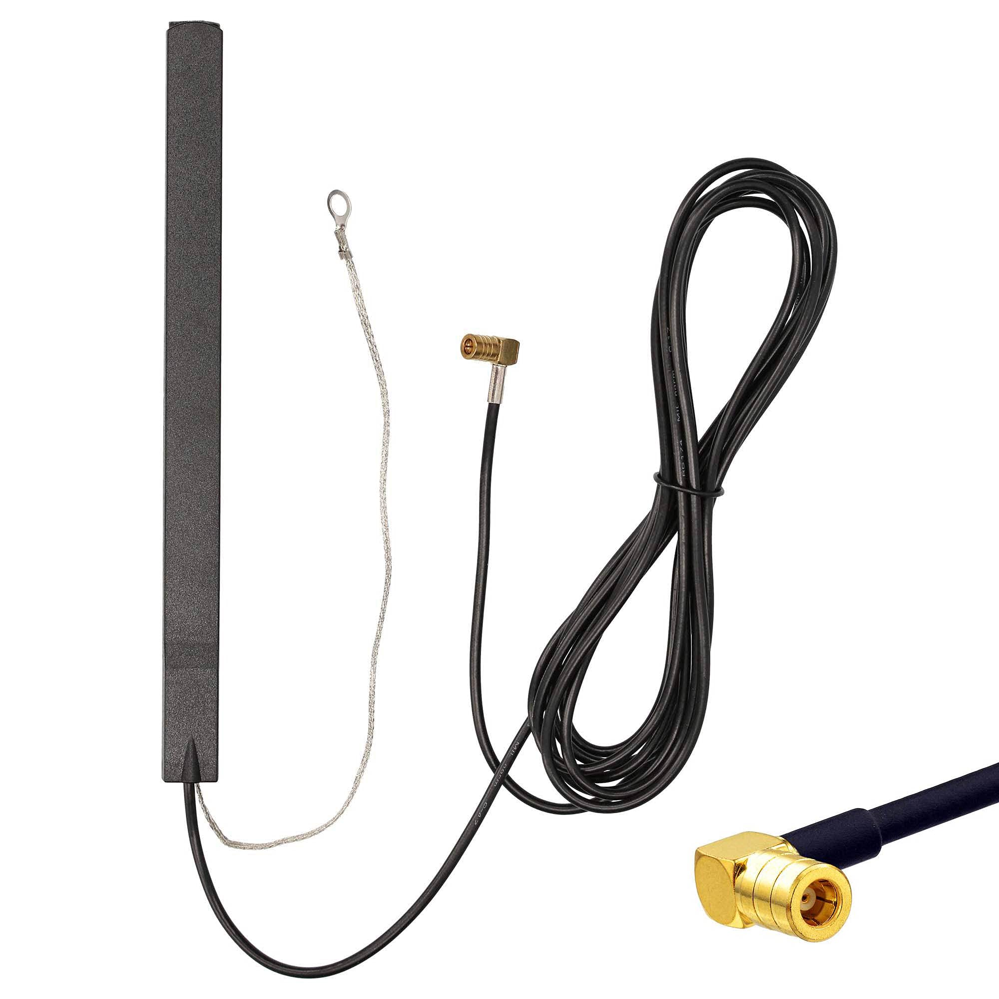 Audioproject A392 - Active DAB Antenna Car Radio DAB+ Antenna Windscreen Antenna with SMB Adapter +16 dB Car Compatible for VW Golf Passat Polo Audi Opel Astra Ford Renault BMW Pioneer Kenwood Sony