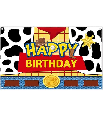 Geburtstagsbanner „Two Infinity And Beyond“ – 180x109 Cm, Western Cowboy-Thema Für 2. Geburtstag, Jungen & Mädchen