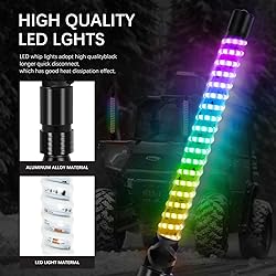 DREAMIZER 2PCS 1FT Upgrated Led Whip Lights for UTV