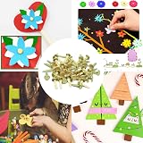 Siqian Split Pins Gold Pastel Mini Brads 50 Pcs Craft Pins DIY Scrapbooking view 6