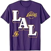 NBA - Los Angeles Lakers City Angled Logo T-Shirt