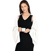 VENVSBEE Shawl Wraps For Women Soft Wrap Sweater Knitted Shawl Scarf With Sleeves