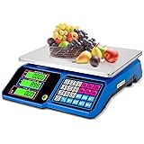 Price Computing Scale:SKEAP DS100 30kg/66 LB Digital Commercial Food Scale,Electronic Meat Scale for Farmers Markets, Retail