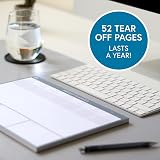 Clear Mind Concepts Weekly Planner Desk Pad 52 Undated A4 120gsm 21x29.7cm view 3