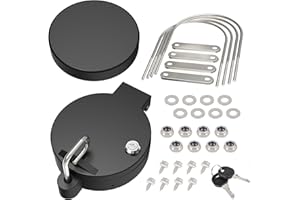 Wyckoff 6”Conduit Carrier Kit, Aluminum Locking End Caps for 6 Inch PVC Pipe - Mounting Hardware Included, Spring-Loaded Latch, Weather-Resistant Door Gasket, No Drilling Required - Black