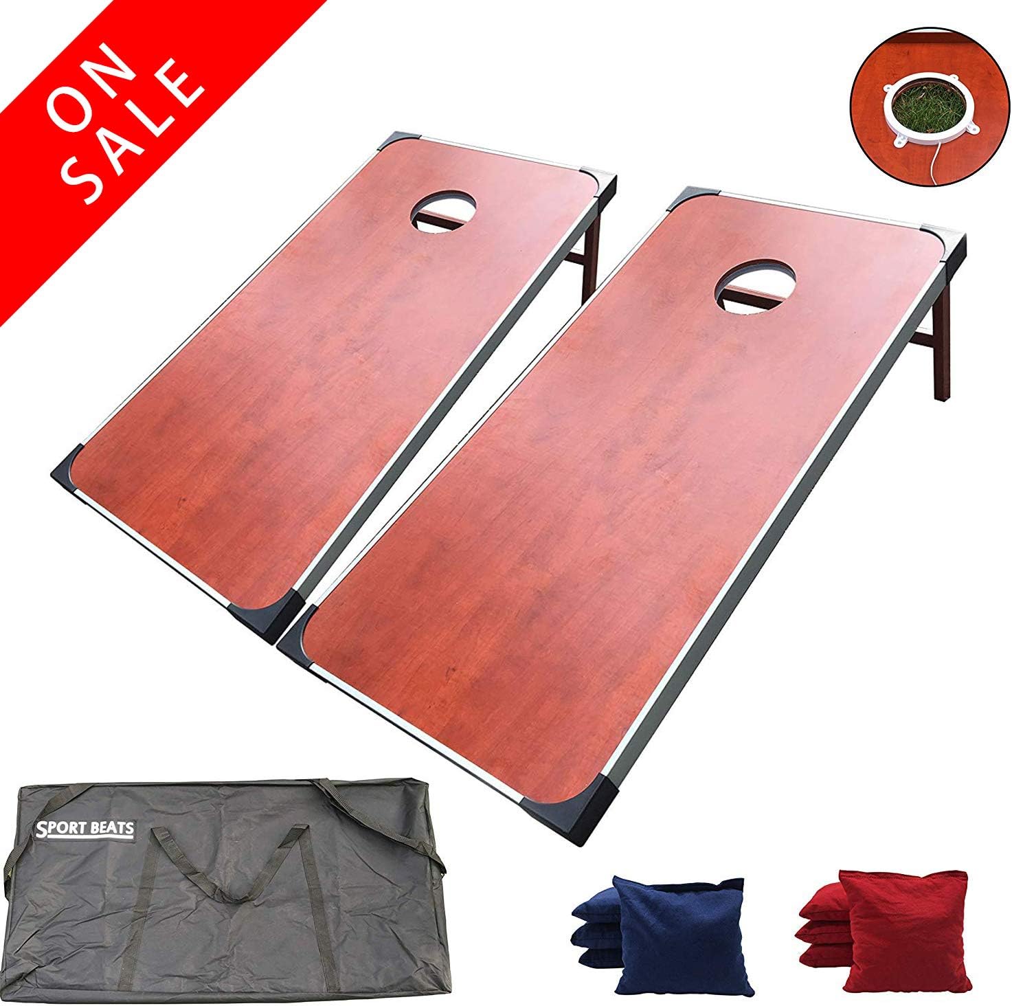 Best cornhole bean bag toss game set aluminum
