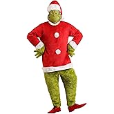 Dr. Seuss The Grinch Santa Deluxe Costume with Mask