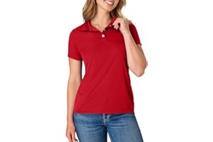 Hanes Womens Cool Dri Performance Polo, Moisture-Wicking Polo Shirt for Women, 40+ UPF Protection, 1 Or 3 PackShirt