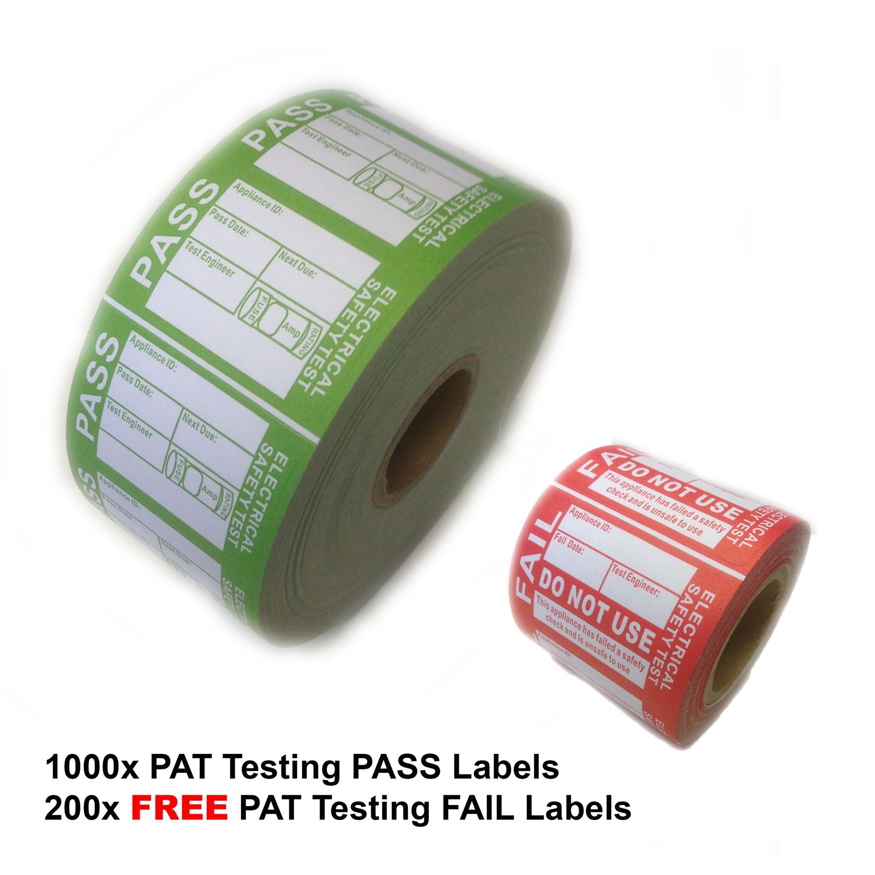 PAT Testing Labels x 500 Passed Stickers Electrical FREE P+P ...