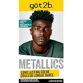 got2b Metallics Permanent Hair Color, Cosmic Teal M75, Upto 30 Washes,1 Kit | Shimmering finish, Easy at-home use, Color lasts up to 30 washes, Complete dye kit, Formulated with shine booster