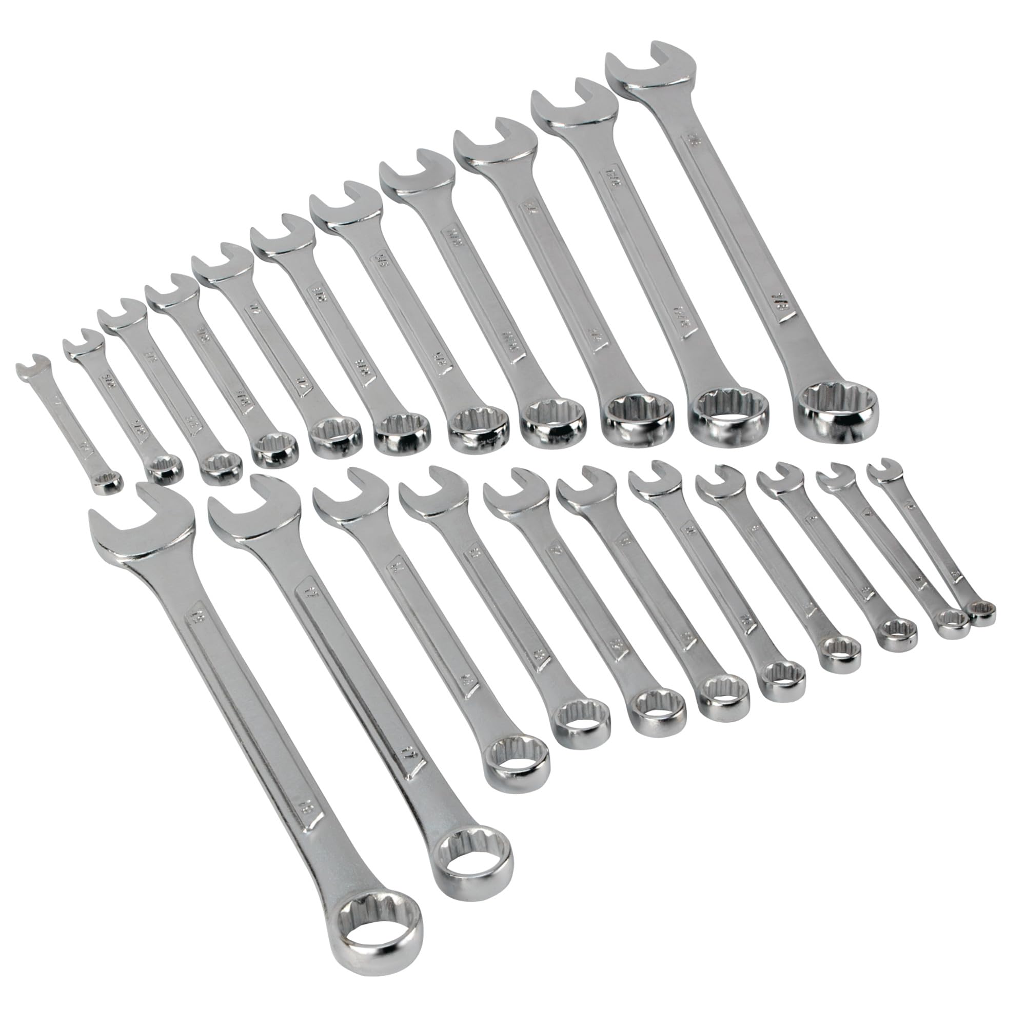 PERFORMANCE TOOL W1084 Combination Wrench Set, 22-Piece