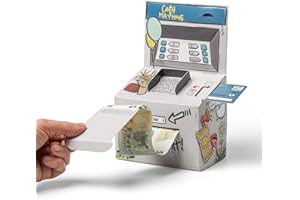 Dokpav Money Box for Cash Gift, Creative ATM Cash Present, Personalised Design Surprise DIY Money Gifts Box with Stickers and