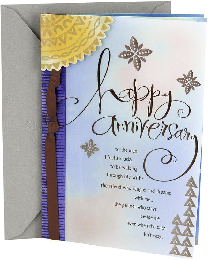 Hallmark Anniversary Card for Husband or Boyfriend (Man I