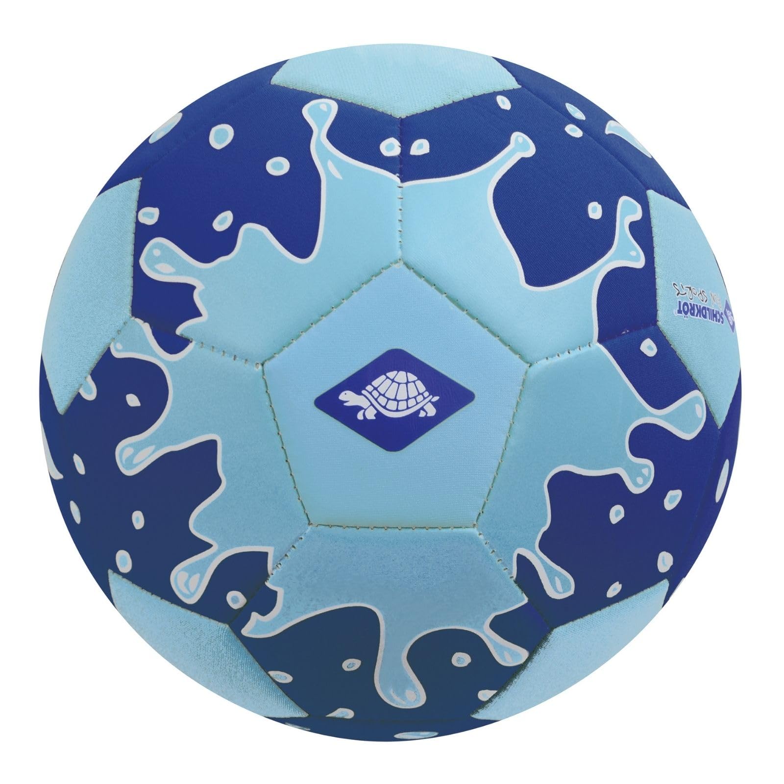 Schildkröt Funsports Neoprene Beach Coccer Ball, Size 5, Ø 21 cm, Assorted Colors, Non-Slip Textile Surface, Salt Water Resistant, Ideal for Beach & Garden, 970278