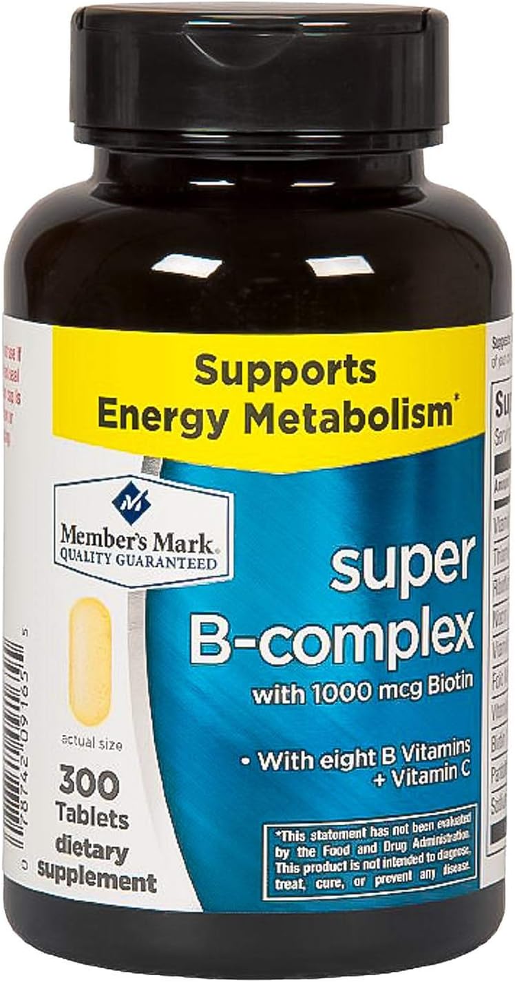 Members Mark Formerly Known as Simply Right Super B Complex with C: Health & Personal Care
