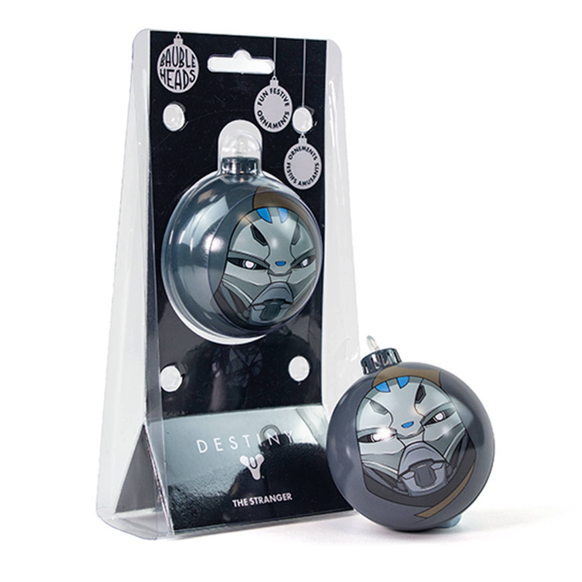 Numskull Bauble Heads Official Destiny 2 The Stranger Christmas Tree Decoration Ornament - Metal Christmas Bauble Ball Hanging Decor