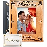 Anniversary Frame For Him Or Her | Fits A 5 X 7 Photo | Anniversary Item For Couple | Anniversary Frame For Husband Wife Boyfriend Girlfriend | Anniversary For Him Or Her | Beautiful Gift