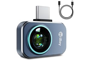 Thermal Camera Android Infiray P2 Pro with 50cm Adapter Cable, 256x192 IR High-Resolution Thermal Imaging Camera, -4℉ to 1112℉ Infrared Camera, 25 Hz Thermal Imager for Smartphones and Tablets