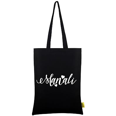 Manali Name Printed Personalized Tote Bag Durable 100% Cotton Tote Bag, Best Gift For Manali
