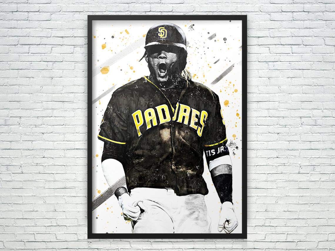 Fernando Tatis Jr Poster, Fernando Tatis Jr Art Print, San Diego Padres Poster, Baseball Print, Base
