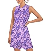 Cucuchy Style Womens Polo Tennis Golf Dresses with Shorts Sleeveless Zip Up Athletic Dress