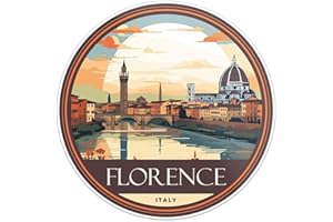 GENERIC Italy Florence City Sticker - Waterproof Vinyl Decal for Car Bumper, Laptop, Water Bottle, Luggage, Wall, and Window, Size - 3'' X 3''