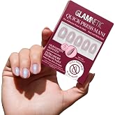 Glamnetic Press On Nails- Quick Press No Glue Mani Extra Short Oval 30pc | Glazed Nude press on nails full kit. Minimalist salon no-glue set. Vitamin E infused, chip-resistant, up to 5-day wear