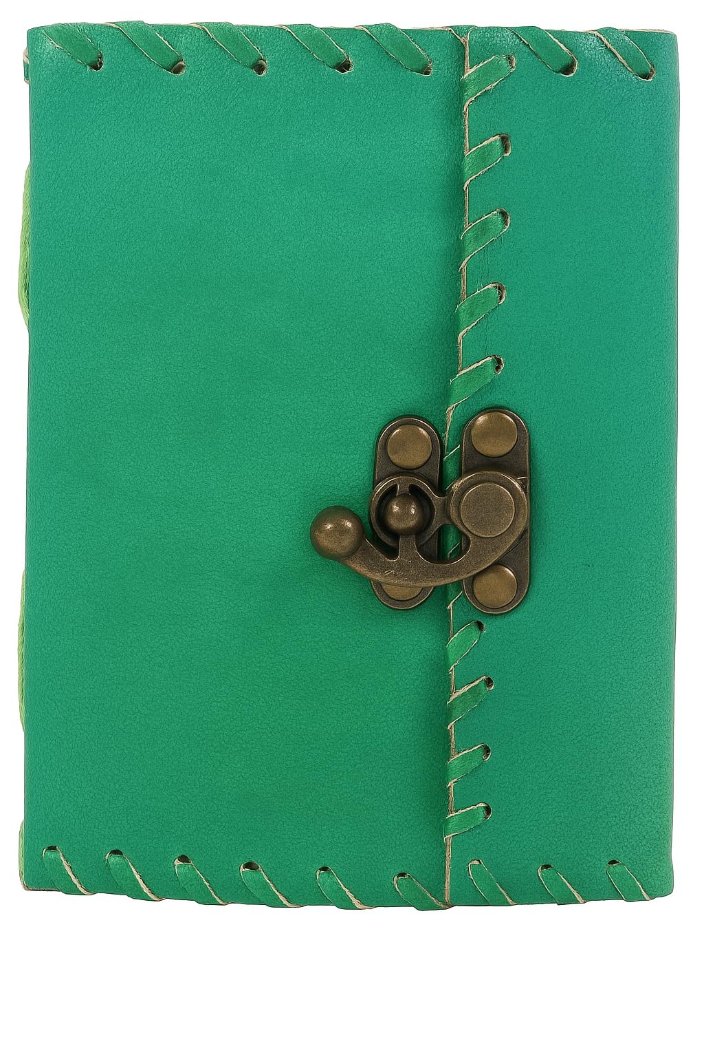 Super India Store Christmas Holiday Gifts Leather Diary Blank Journal Notebook Handcrafted with 100 Unlined Eco-friendly Pages & a Lock