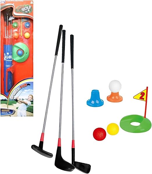 Allkindathings Toy Golf Set Balls Clubs Kids Children's Garden Game