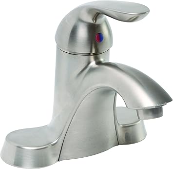 Premier Faucet 126954 Waterfront Lead Free Single Handle Lavatory Faucet With Pop Up Pvd Brushed Nickel Bathroom Sink Faucets Amazon Com