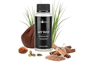 My Way by Aromely Essential Diffuser Oil Blend - Inspired by 1 Hotel® - Luxurious Fragrance with Notes of Leather, Cardamon, Lemon, Cedarwood, Iris and Amber. (120 ML, My Way)
