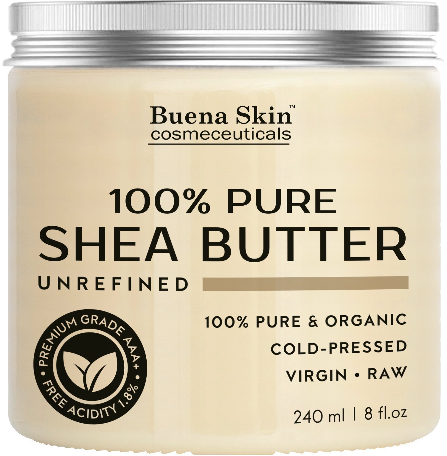 PURE Shea Butter Raw African Organic Grade A Ivory Unrefined, Cold