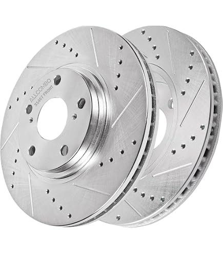 Front Drilled & Slotted Brake Rotors 11.54 Inch - Compatible With Subaru Legacy Impreza Forester Outback