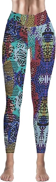 New Arrival Flexible Leopard Print Yoga Leggings Women's Black workout Tights White Fitness 
