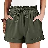 Angerella Women Casual Shorts Drawstring Comfy Elastic Waist Shorts Summer Pull On Short Pants with Pockets
