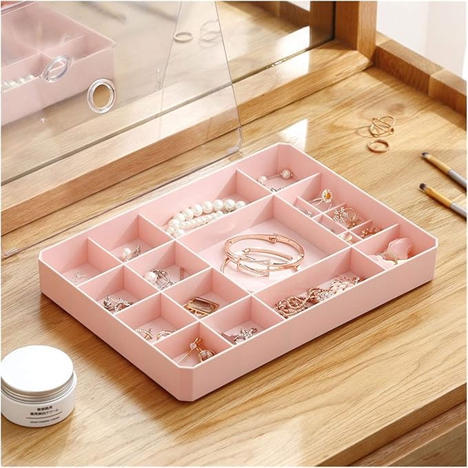 hkwshop Caja de Joyas La joyería Bandeja de la Caja de Almacenamiento