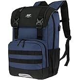 WOLT Laptop Backpack with USB Charging Port Fits Up to 17 Inch Laptop, College Backpack for Men Women, Computer Business Bookbag, Navy