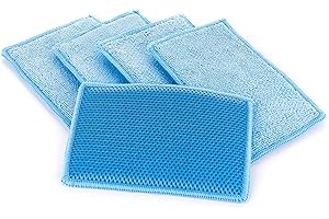 The Rag Company - Jersey Bug Scrubber Pads - Terry Weave, Easily and Safely Trap Bug Splatter in Sponge, Safe on All Finishes